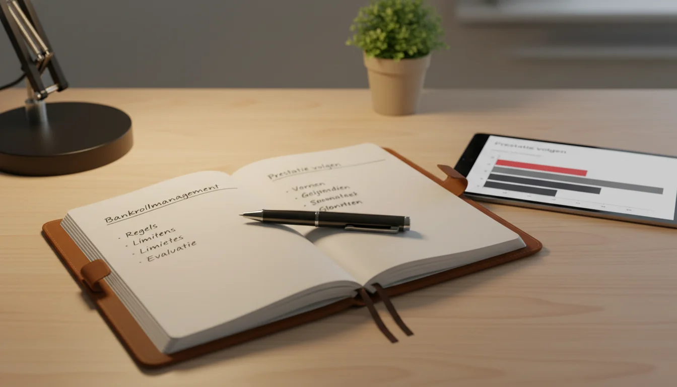 Notitieboek met F1 wedstrategie planning