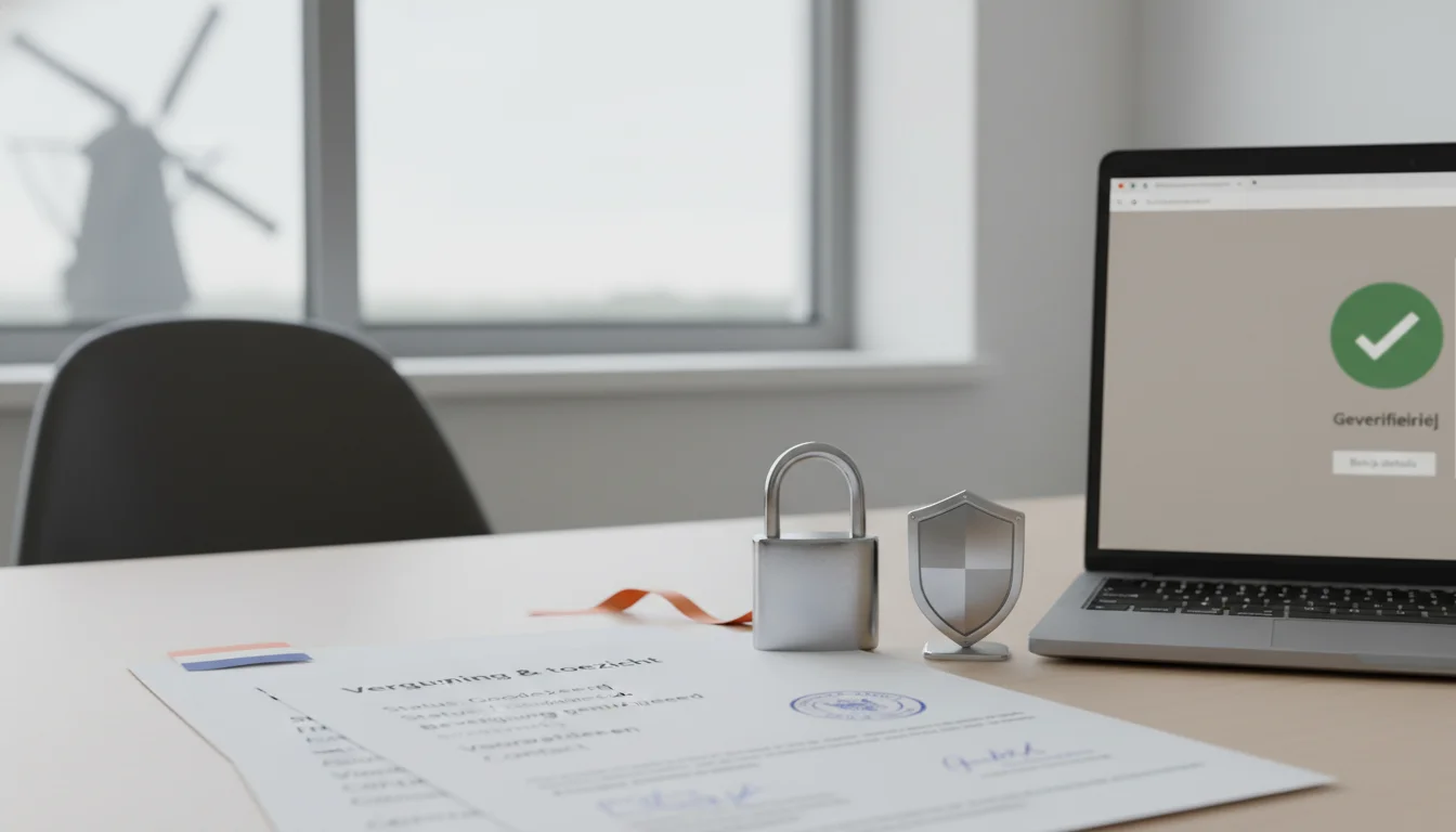 Kansspelautoriteit logo en veilig online gokken in Nederland