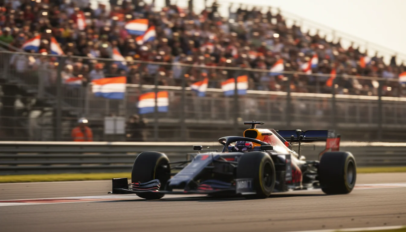 Max Verstappen in actie tijdens een Formule 1 race